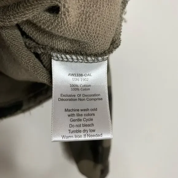 ATM ANTHONY THOMAS MELILLO French Terry Jungle Camo Crewneck Sweatshirt Small - Picture 8 of 11